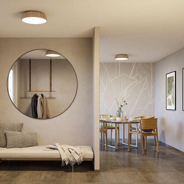 Plafoniera Paulmann, Oka, Legno, Bagno, Plastica, Moderno