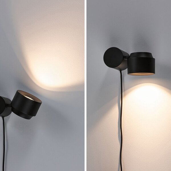 Lampade da tavolo Paulmann, Puric Pane, dimmerabile, Nero, Soggiorno, Metallo, Moderno