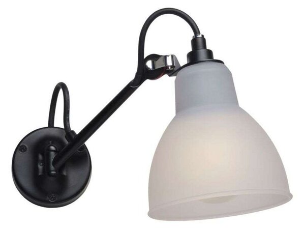 104 Bagno Applique da Parete Nero/Policarbonato - Lampe Gras
