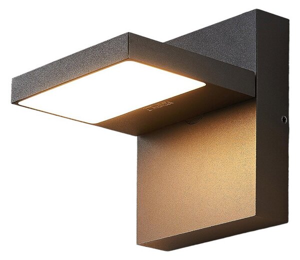 Lampade da esterno Lucande, Silvan, Nero, Balcone, Alluminio, Moderno