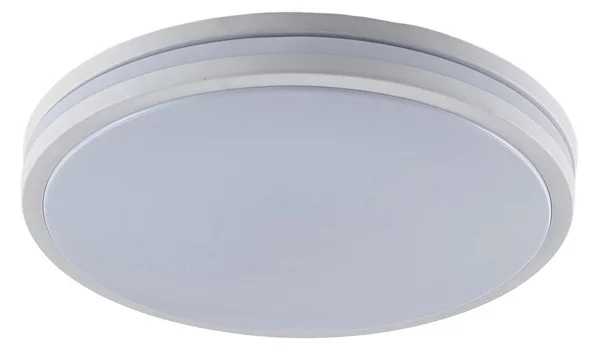 Plafoniera Lindby, Arnim, dimmerabile, Bianco, Bagno, Plastica, Moderno