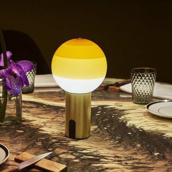 Lampade da tavolo MARSET, Dipping Light, dimmerabile, Beige, Soggiorno, Vetro, Design
