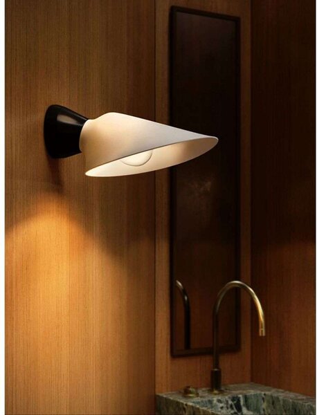 Plume Applique da Parete IP44 Black/Polycarbonate - DCW