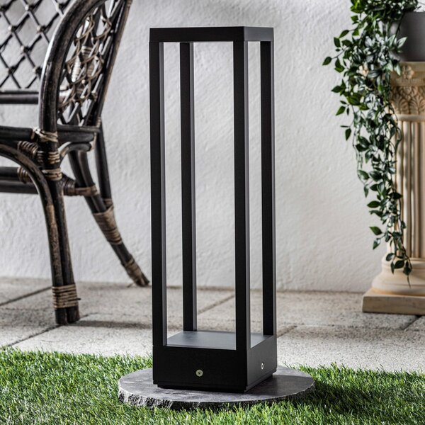 Lampade da esterno Lucande, Carlota, Nero, Terrazza, Metallo, Moderno