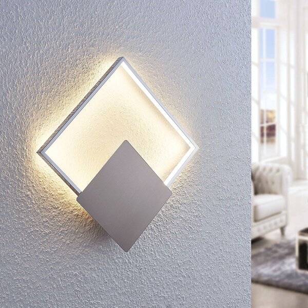 Applique da parete Lindby, Anays, Cromo, Soggiorno, Plastica, Moderno
