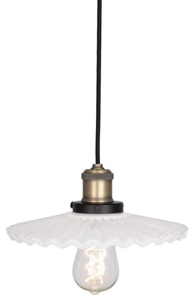 Lampada a sospensione Globen Lighting, COBBLER, dimmerabile, Bianco, Sala da pranzo, Vetro, Vintage