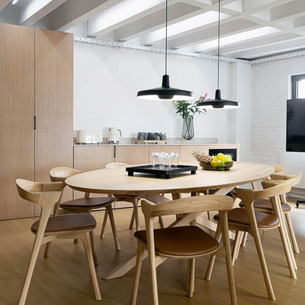 Lampada a sospensione GRUPA, Arigato, dimmerabile, Nero, Studio / Ufficio, Metallo