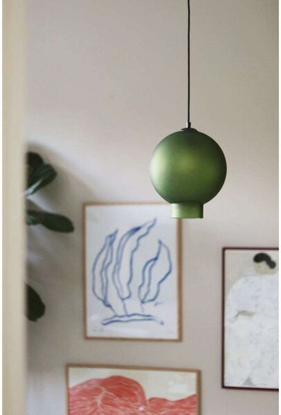 Lampada a sospensione Globen Lighting, Verde, Sala da pranzo, Vetro