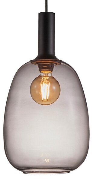 Lampada a sospensione Nordlux, Alton, dimmerabile, Nero, Soggiorno, Vetro, Moderno
