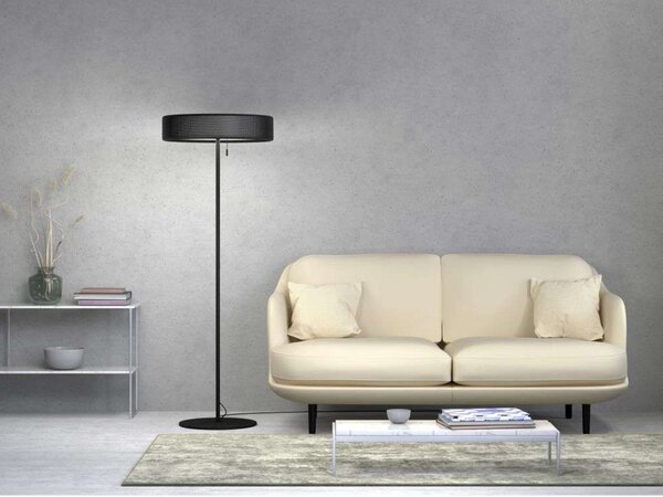 Lampada da terra Herstal, Nero, Soggiorno, Metallo