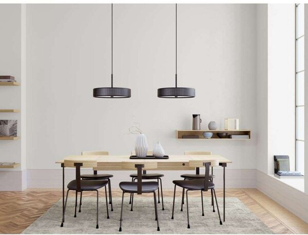 Lampada a sospensione Herstal, Nero, Sala da pranzo, Metallo