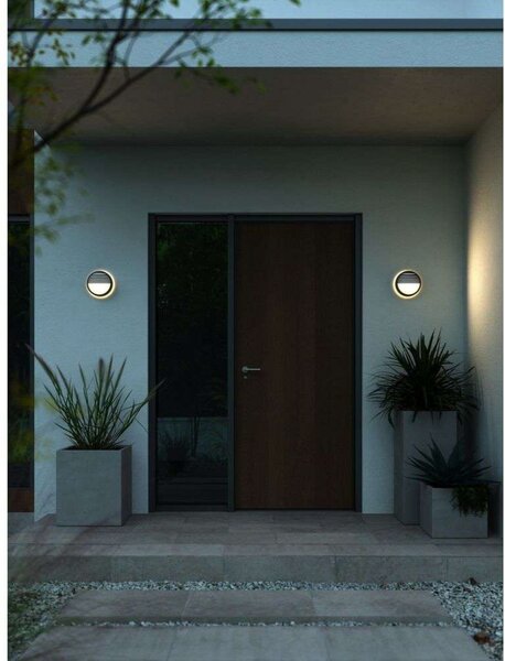 Applique da parete Nordlux, Nero, Terrazza, Plastica