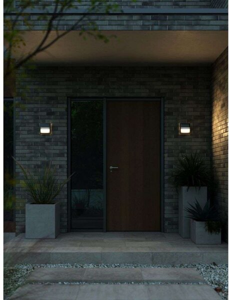 Applique da parete Nordlux, Nero, Terrazza, Plastica