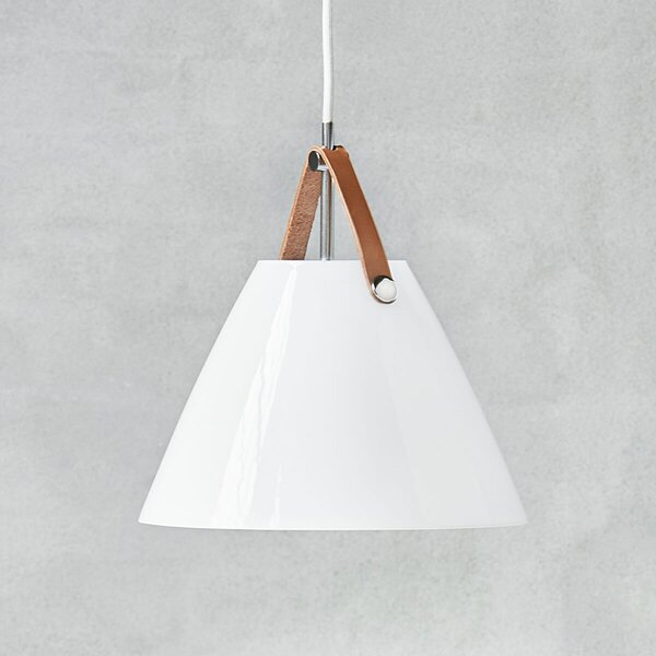 Lampada a sospensione DFTP by Nordlux, Strap 27, dimmerabile, Bianco, Soggiorno, Vetro, Moderno