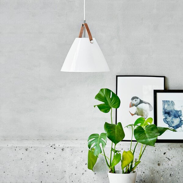 Lampada a sospensione DFTP by Nordlux, Strap 27, dimmerabile, Bianco, Soggiorno, Vetro, Moderno