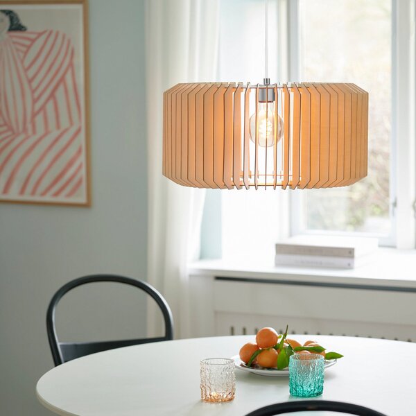 Lampada a sospensione Nordlux, Asti, dimmerabile, Legno, Soggiorno, Legno