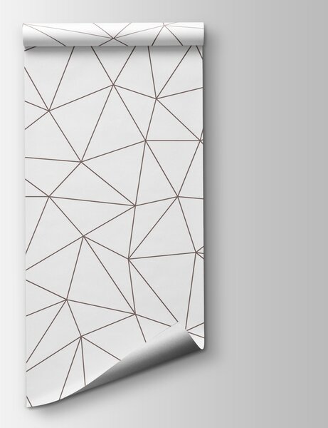 Carta da parati Uno sfondo bianco con linee rosse, Carta da parati Geometriche, Carta da parati popolare, u98560v1 - Tapeko.it