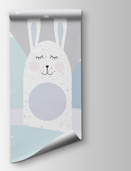 Carta da parati Un gruppo di animali in un paesaggio innevato, Carta da parati per Bambini, Carta da parati popolare, u98135v1 - Tapeko.it