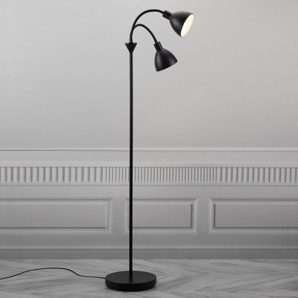 Lampada da terra Nordlux, Ray, Nero, Soggiorno, Metallo, Moderno