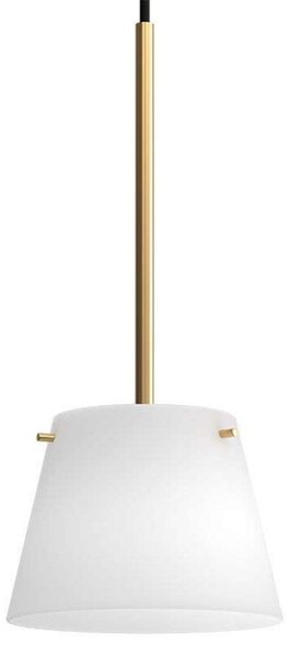 Lampada a sospensione Herstal, Bianco, Soggiorno, Vetro