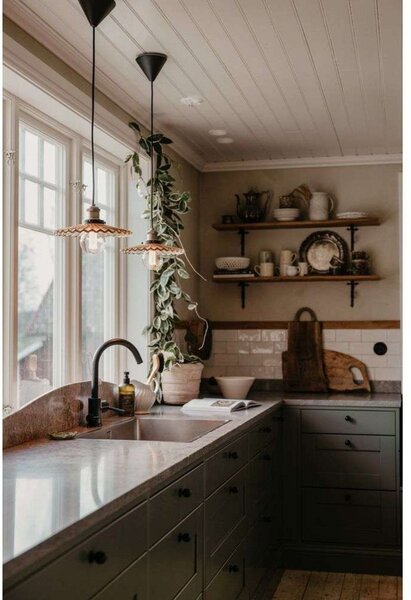 Lampada a sospensione Globen Lighting, COBBLER, dimmerabile, Marrone / Ruggine, Cucina, Metallo, Vintage