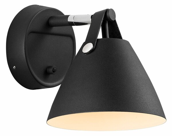 Applique da parete DFTP by Nordlux, Strap, Nero, Soggiorno, Metallo, Moderno