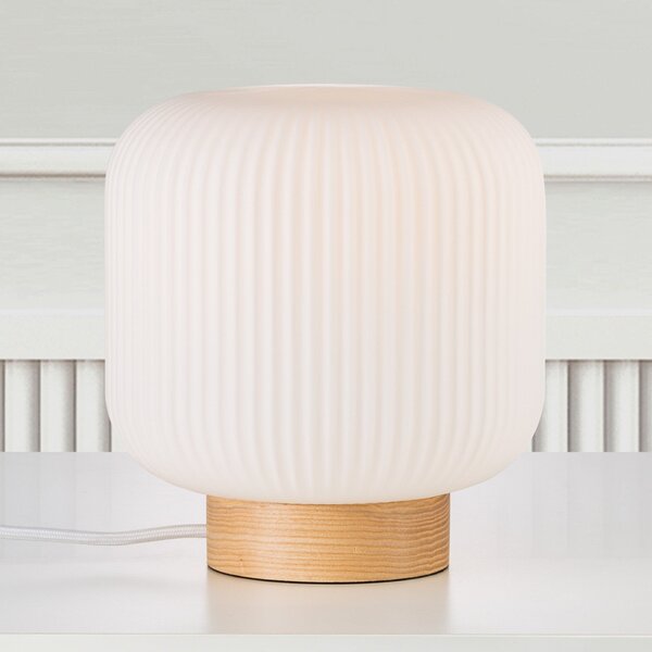 Lampade da tavolo Nordlux, Milford, Bianco, Soggiorno, Vetro, Scandinavo