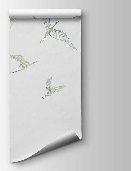 Carta da parati Un gruppo di uccelli in volo, Carta da parati Natura, Carta da parati popolare, w00758v2 - Tapeko.it