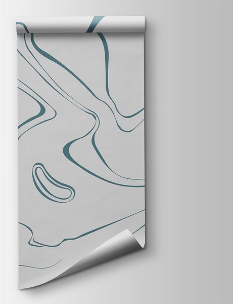Carta da parati Uno sfondo bianco e grigio con linee nere, Carta da parati lastrazione, Carta da parati popolare, w00634v2 - Tapeko.it