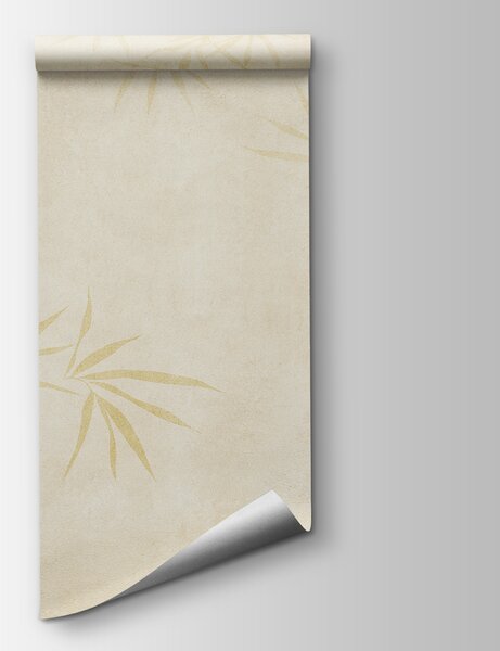 Carta da parati Uno sfondo bianco con foglie, Carta da parati Foglie 3D, Carta da parati popolare, w00817v1 - Tapeko.it