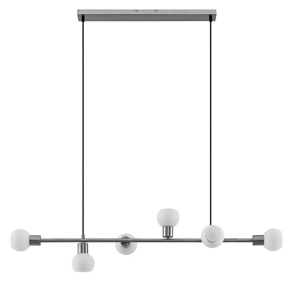 Lampada a sospensione Lindby, Biscala, dimmerabile, Metallizzato, Soggiorno, Metallo