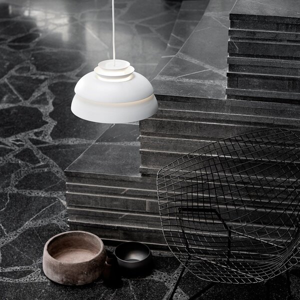 Lampada a sospensione FRITZ HANSEN, Concert P1, dimmerabile, Bianco, Soggiorno, Metallo, Design