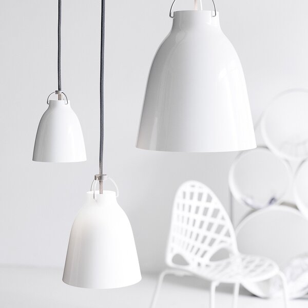 Lampada a sospensione FRITZ HANSEN, Caravaggio P1, dimmerabile, Bianco, Soggiorno, Metallo, Design