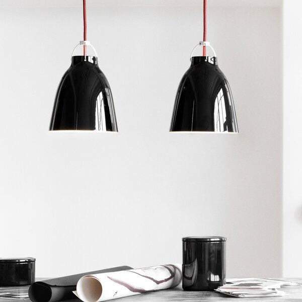 Lampada a sospensione FRITZ HANSEN, Caravaggio P1, dimmerabile, Nero, Soggiorno, Metallo, Design