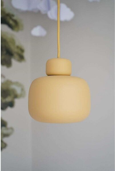 Lampada a sospensione Woud, Stone, dimmerabile, Giallo, Cucina, Metallo, Design