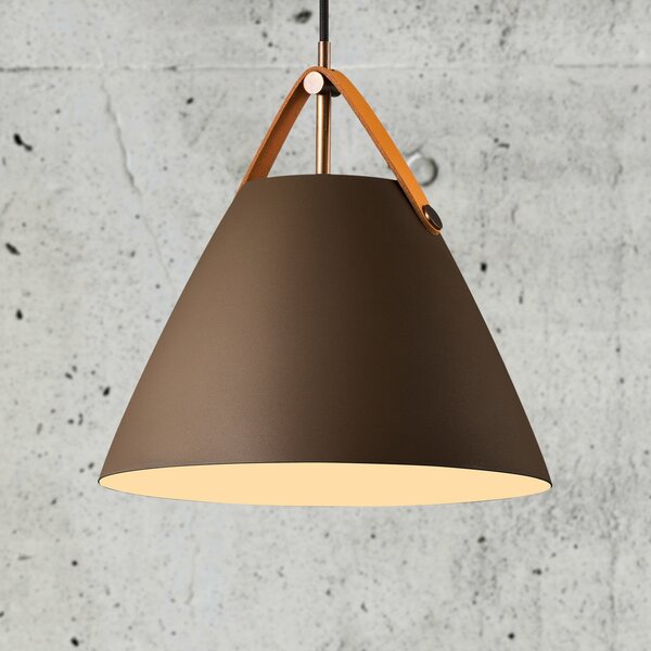 Lampada a sospensione DFTP by Nordlux, Strap, dimmerabile, Marrone / Ruggine, Soggiorno, Metallo, Scandinavo