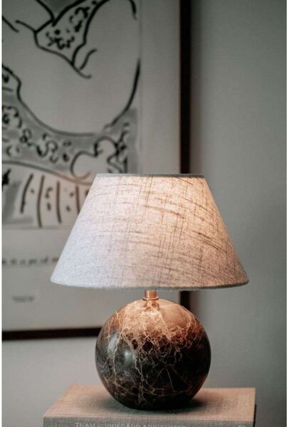 Lampade da tavolo Globen Lighting, Marrone / Ruggine, Soggiorno, Tessuto / Tessile