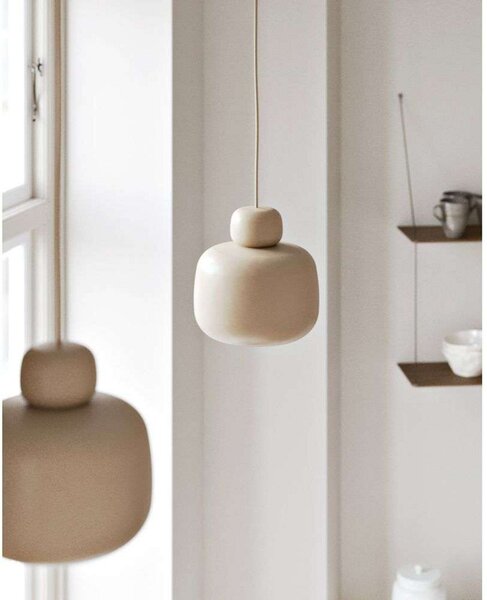Lampada a sospensione Woud, Stone, dimmerabile, Beige, Cucina, Metallo, Design