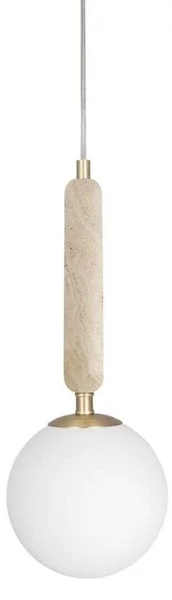 Lampada a sospensione Globen Lighting, Torrano, dimmerabile, Beige, Soggiorno, Vetro, Design