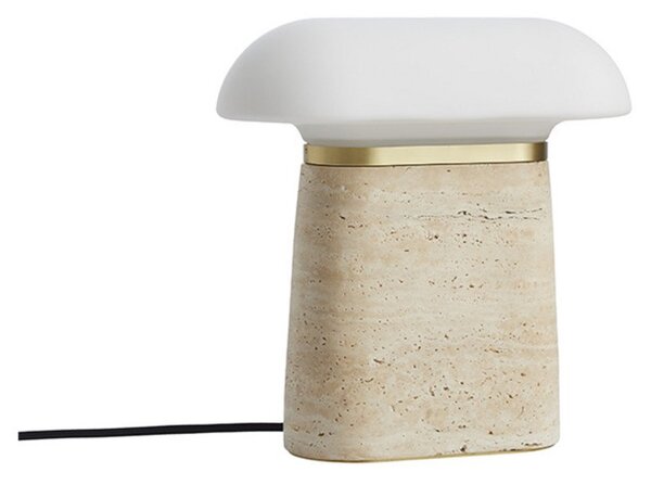 Lampade da tavolo Woud, dimmerabile, Beige, Soggiorno, Pietra