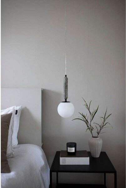 Lampada a sospensione Globen Lighting, Grigio, Sala da pranzo, Vetro