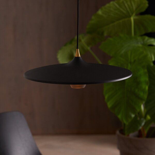 Lampada a sospensione LOOM DESIGN, Moja, dimmerabile, Nero, Soggiorno, Alluminio, Moderno