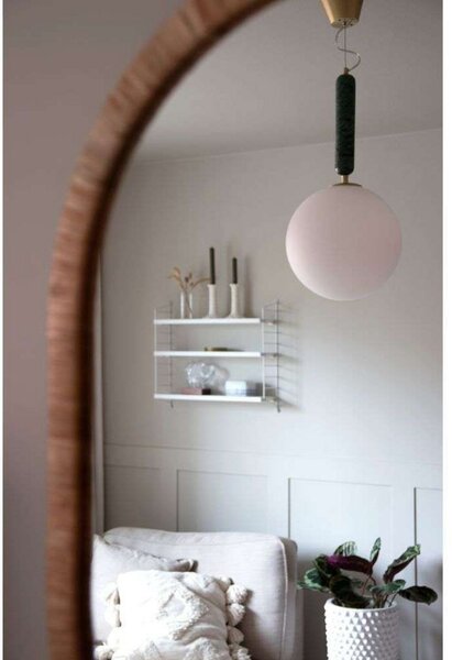 Lampada a sospensione Globen Lighting, Torrano, dimmerabile, Verde, Soggiorno, Vetro, Design