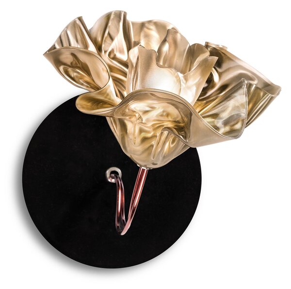 Applique da parete Slamp, LaFleur, dimmerabile, Dorato / Ottone, Soggiorno, Plastica, Design