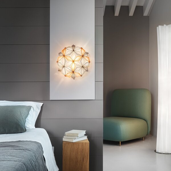 Plafoniera Slamp, La Vie, dimmerabile, Beige, Soggiorno, Plastica, Design
