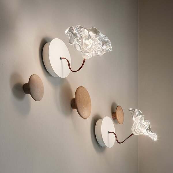 Applique da parete Slamp, LaFleur, dimmerabile, Bianco, Soggiorno, Plastica, Design