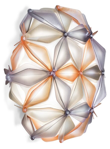 Plafoniera Slamp, La Vie, dimmerabile, Beige, Soggiorno, Plastica, Design
