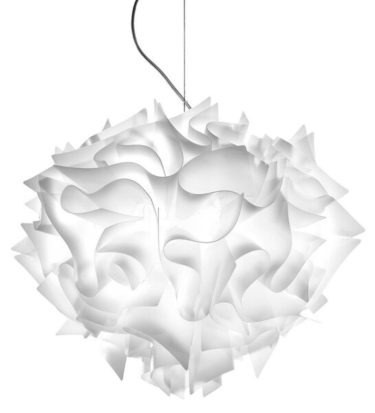 Lampada a sospensione Slamp, VELI, dimmerabile, Bianco, Soggiorno, Plastica, Design