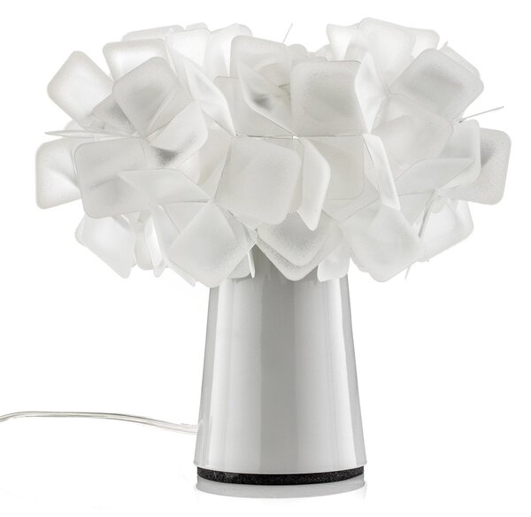 Lampade da tavolo Slamp, CLIZIA, Bianco, Soggiorno, Plastica, Design