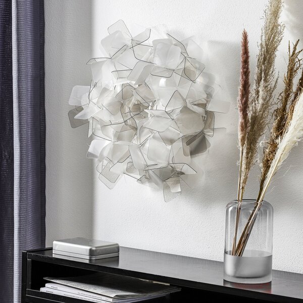 Applique da parete Slamp, CLIZIA, Grigio, Soggiorno, Plastica, Design